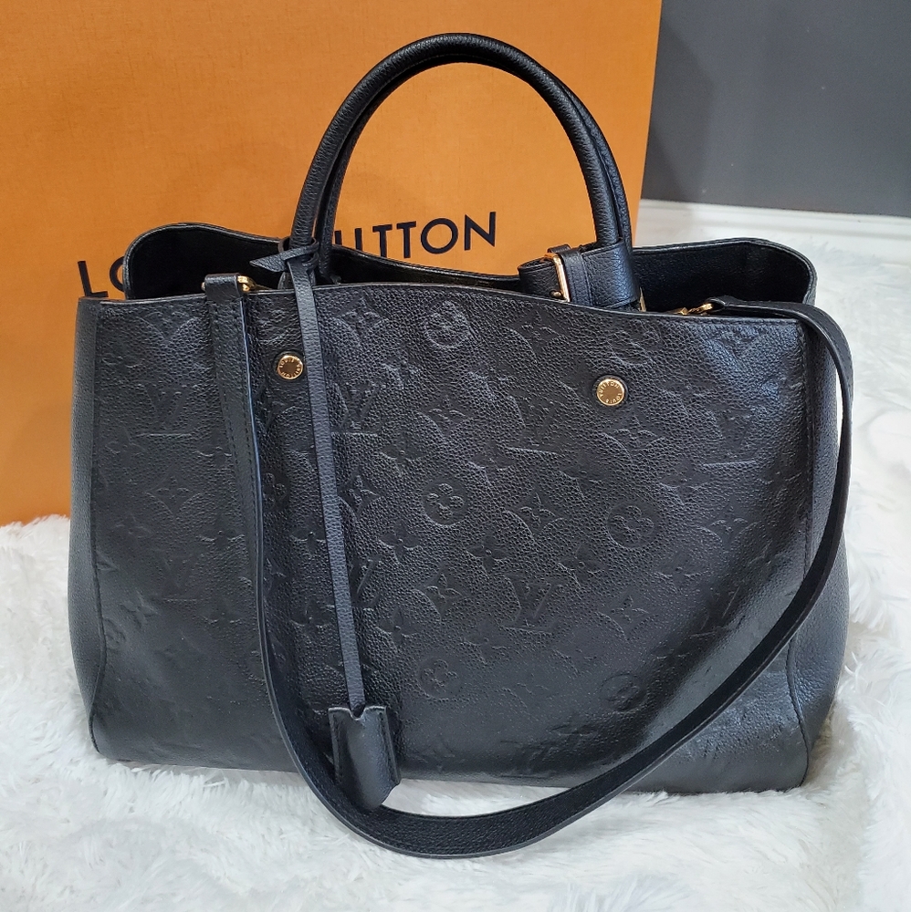 Louis Vuitton Montaigne Empreinte GM Noir